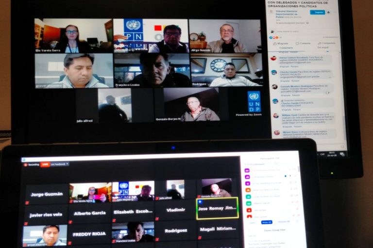 UNDP Bolivia elections working remotely